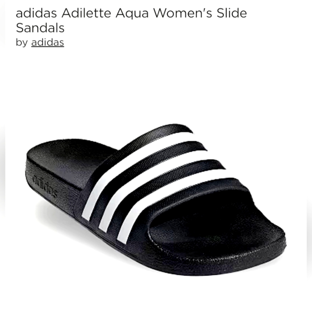 Adidas Adilette Agua Unisex Slide Sandals Cushioned Footbed US W10/M9